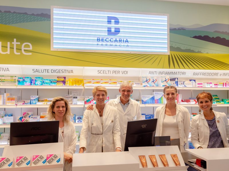 Ristrutturazione farmacia Beccaria Novi Ligure